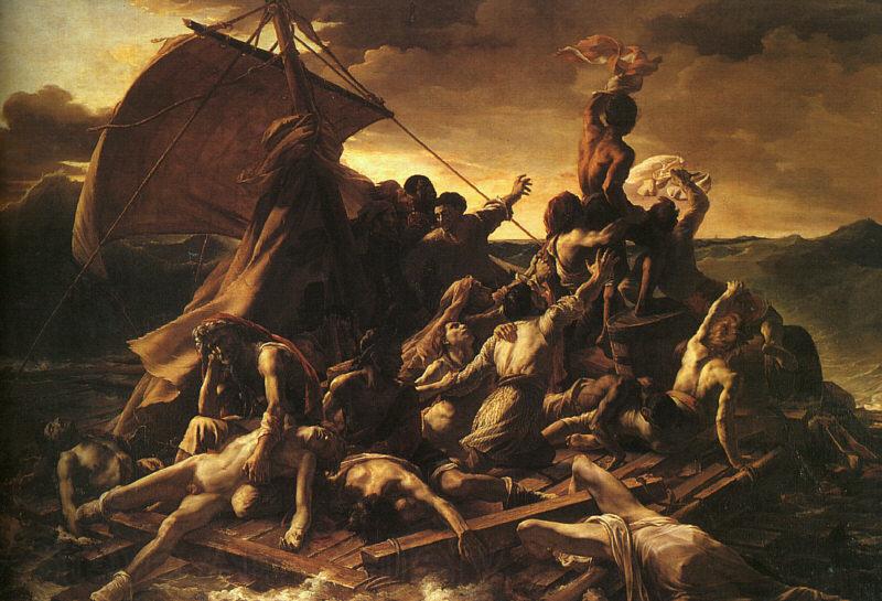  Theodore   Gericault The Raft of the Medusa France oil painting art